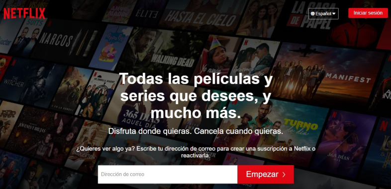 Netflix servicio de vídeo streaming