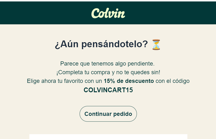 Campaña de carrito abandonado de Colvin