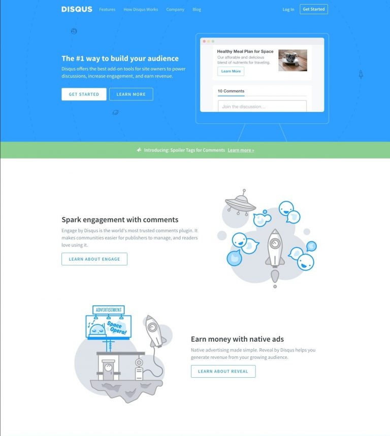 Diseño de landing pages en zig-zag