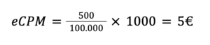 ejemplo de cálculo del ecpm
