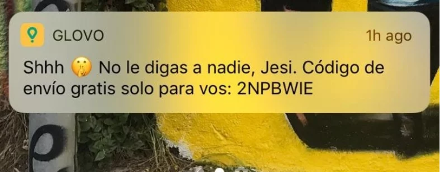 ejemplo de notificaciones push para ofertas