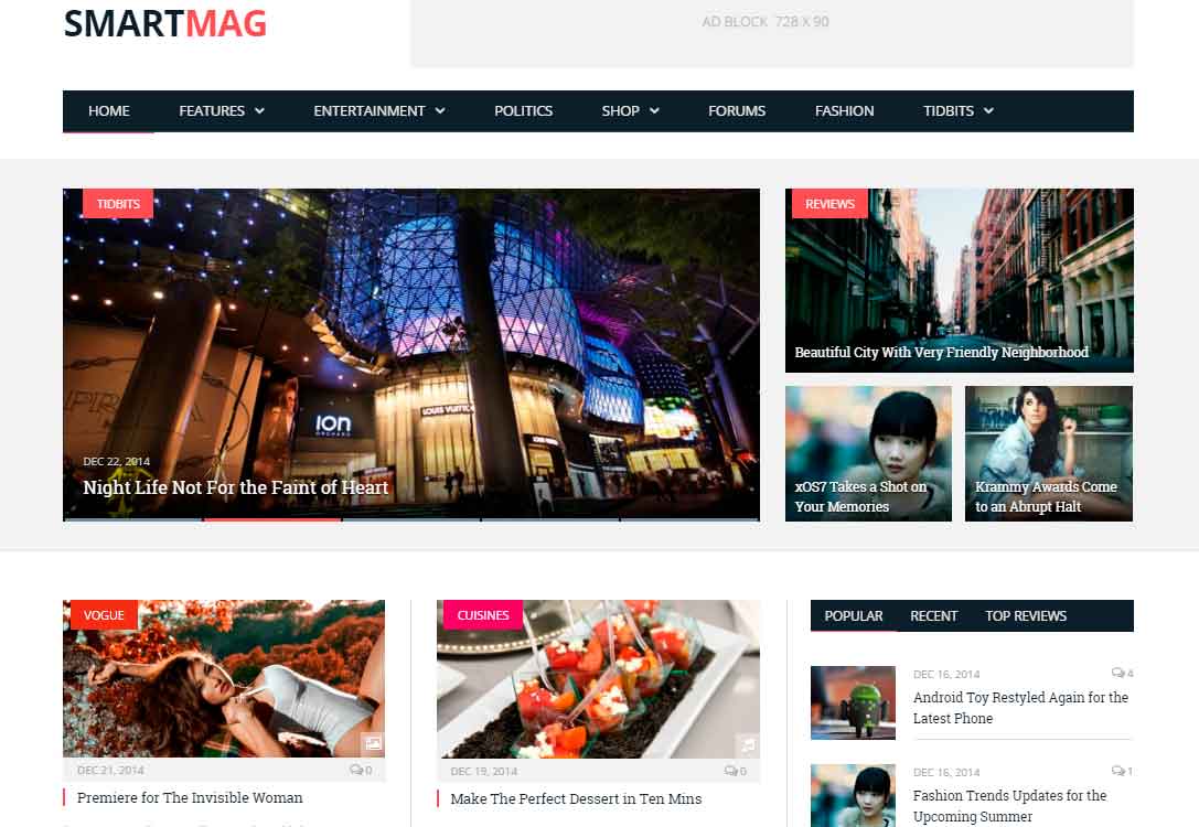 melhores templates de WordPress: SmartMag