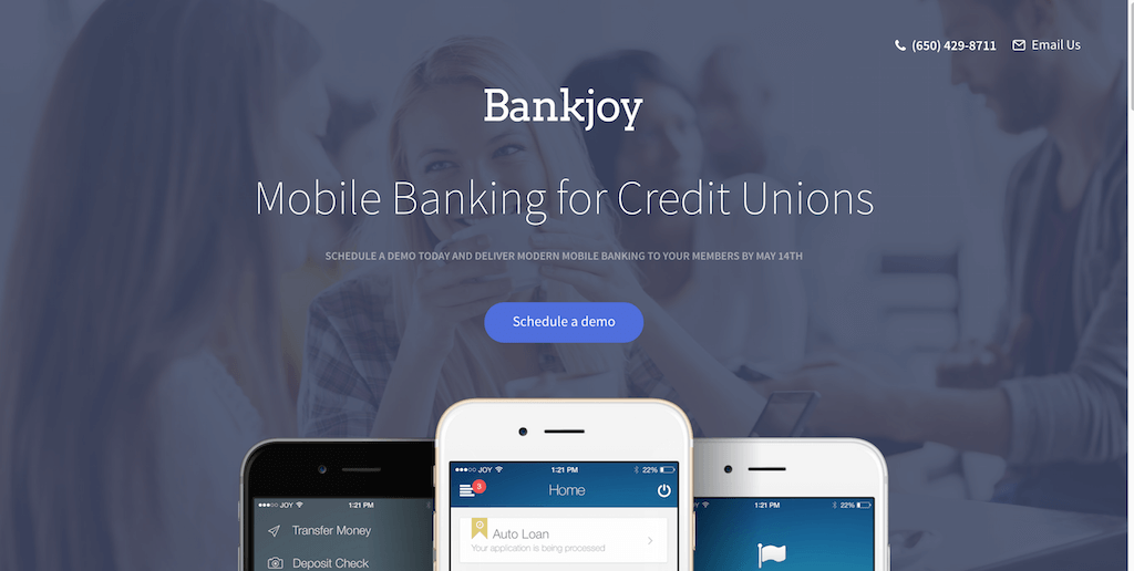 campañas exitosas de landing pages: Bankjoy