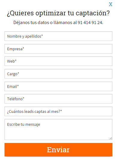 diseño de formularios para captar más suscriptores