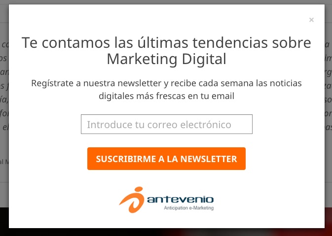 captar más suscriptores con pop-ups