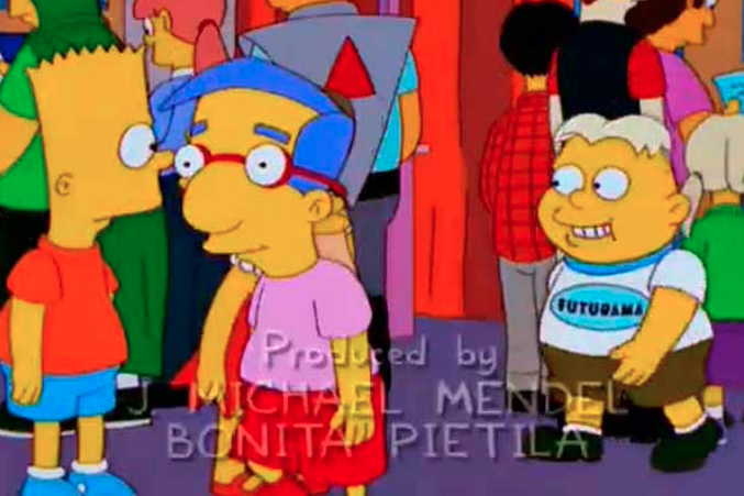 marketing con mensaje subliminal: Los Simpson + Futurama