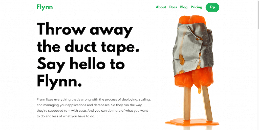 campañas exitosas de landing pages: Flynn