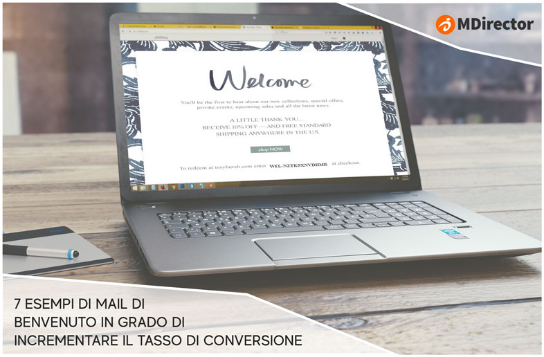 mail di benvenuto in grado di incrementare il tasso di conversione