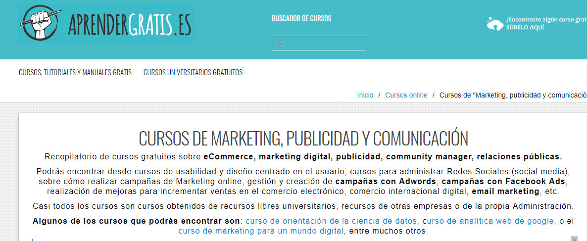 cursos gratuitos de marketing digital: Aprende Gratis