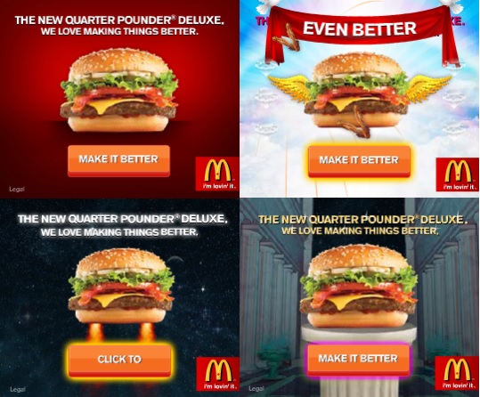 esempi di banners creativi: mcDonalds