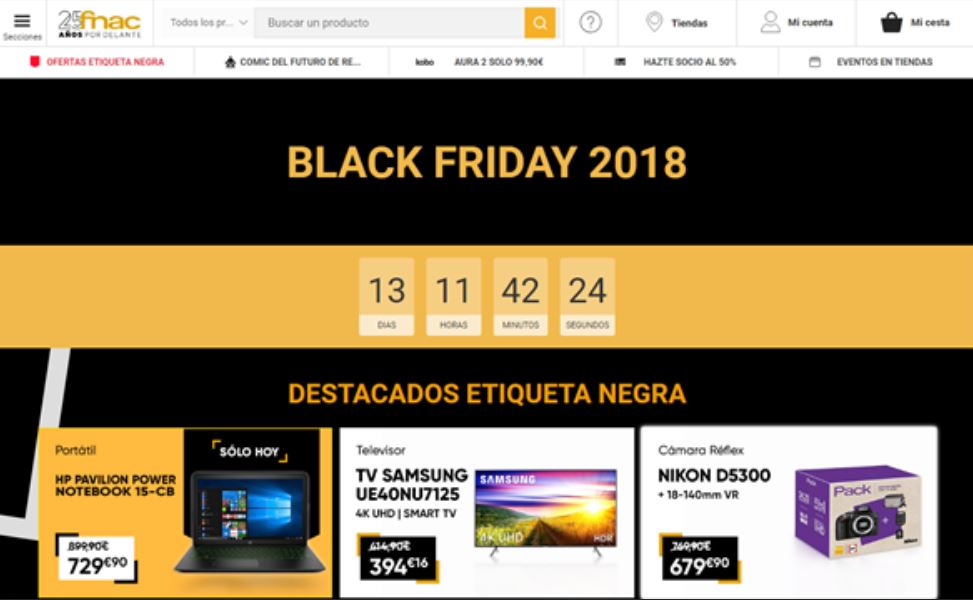 Black Friday Fnac 2018