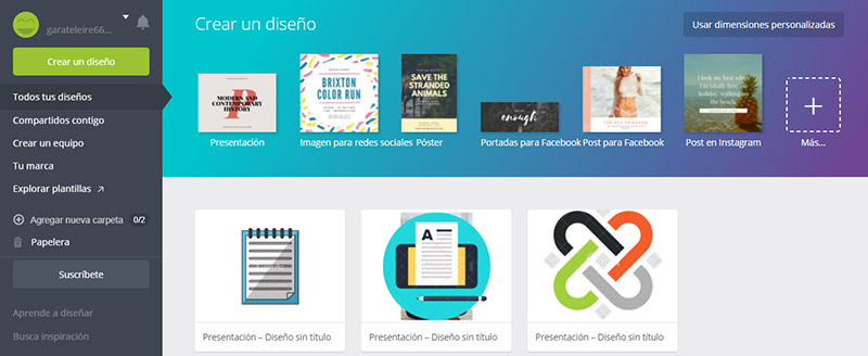 herramientas complementarias para email marketing: Canva