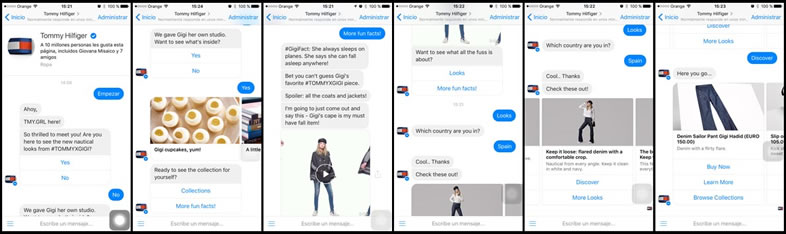 ChatBot de Tommy Hilfiger