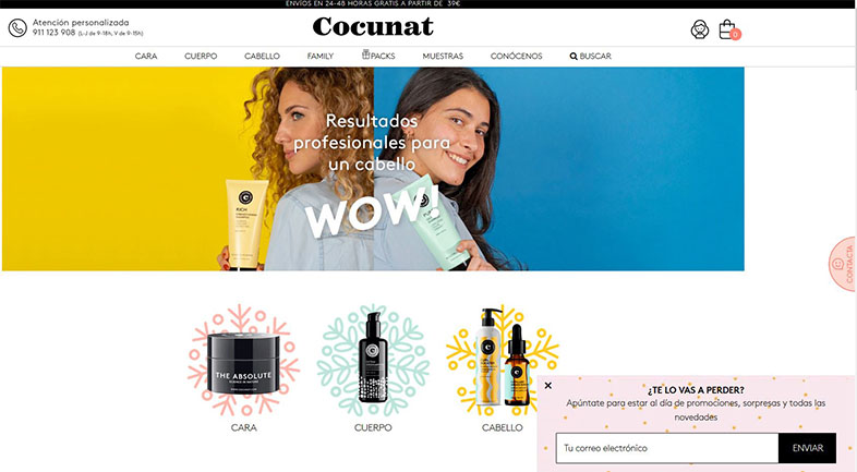 Landing page Cocunat