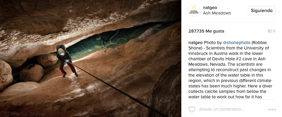 contenido visual para redes sociales: Nat Geo