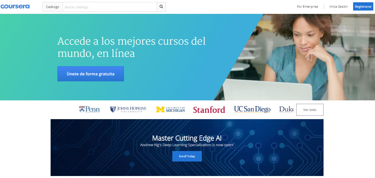 cursos gratuitos de marketing digital: Coursera