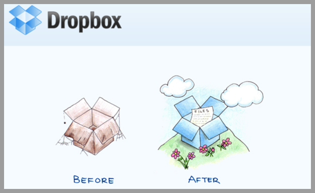 emails originales : DropBox