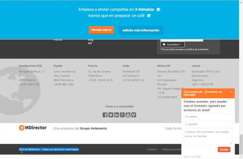 pasps para entender el editor avanzado de emails de MDirector