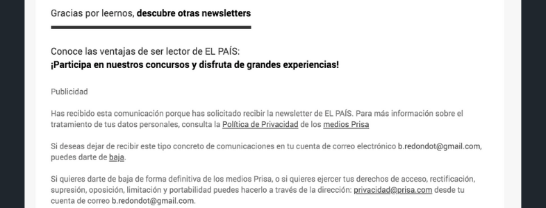 Elementos extra que puedes añadir en el footer de tu newsletter