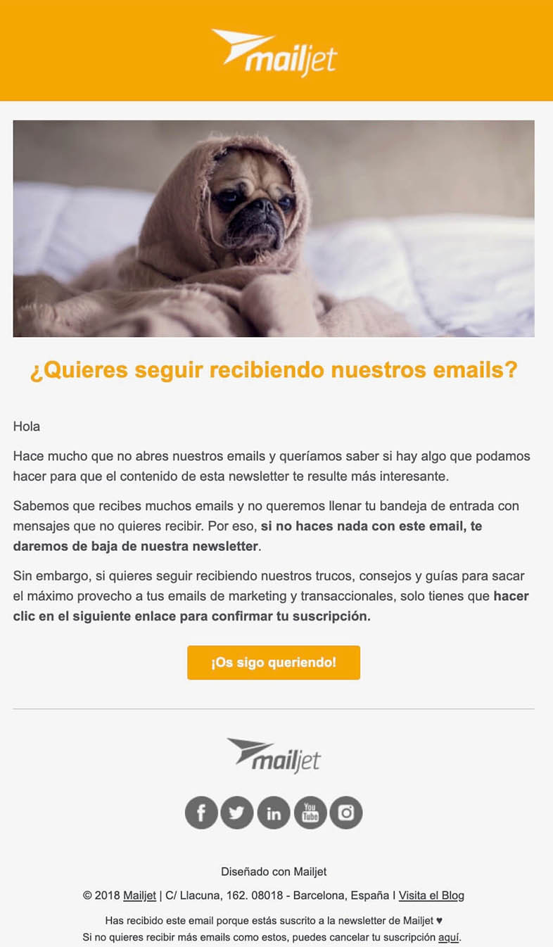 Email de reactivación