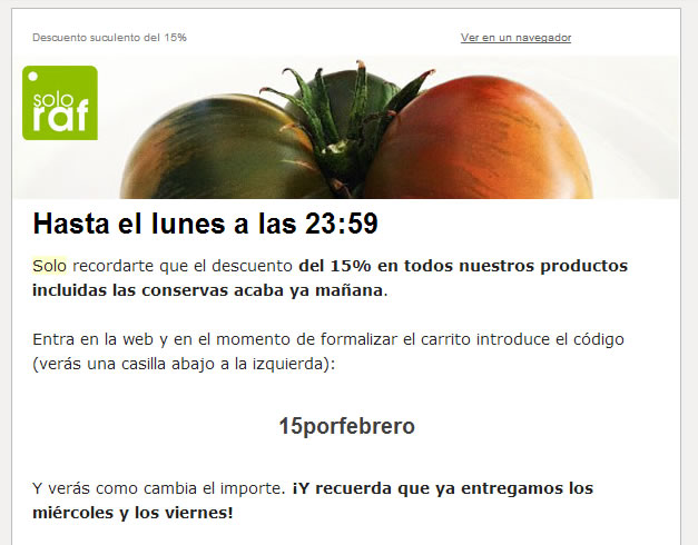 email de fidelización