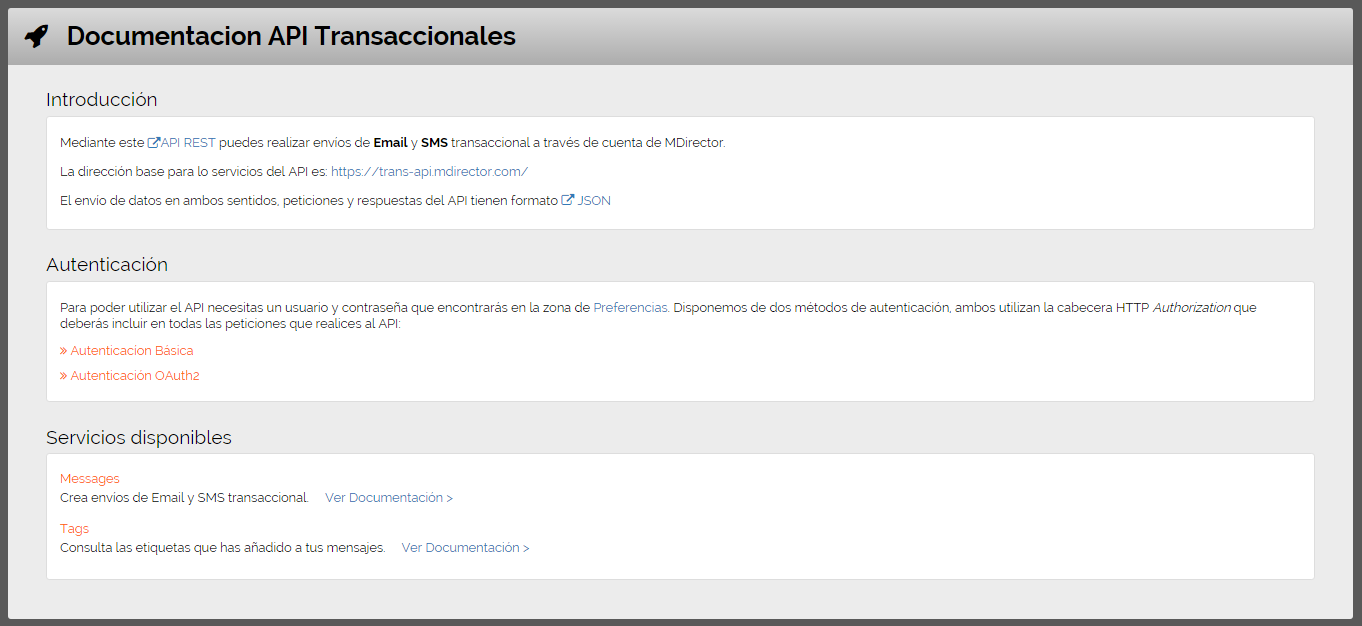 Email transaccional con MDirector