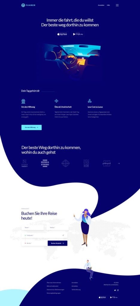 landing page