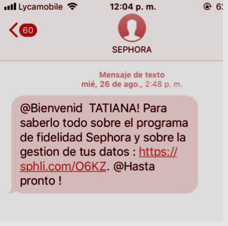 fedeltà elevata sms