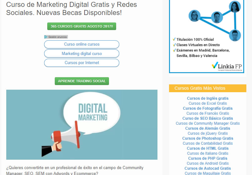 corsi gratuiti di marketing digitale