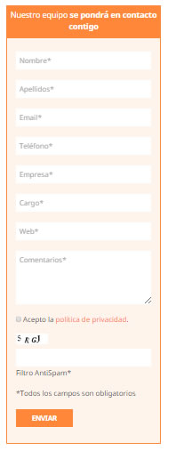 formulario de captación de múltiples registros