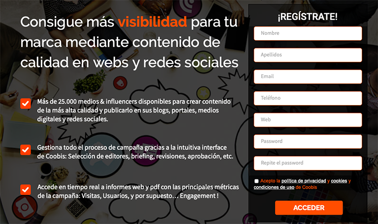 crear listas de suscriptores legalmente válidas