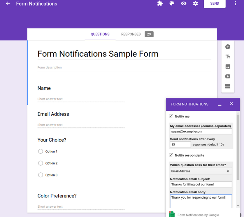 Herramientas de creación de formularios: Google Forms