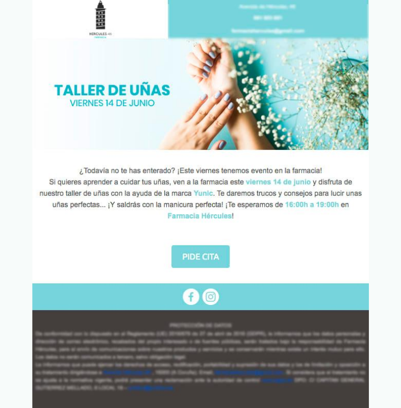 Contenido atractivo de email