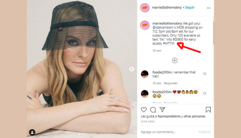 Influencer marketing y mensaje de texto