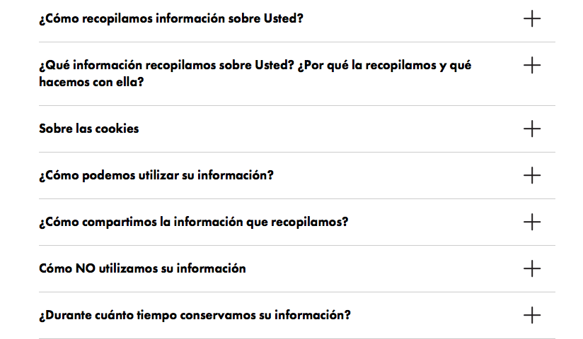 consejos legales de marketing digital: información sobre el uso de los datos