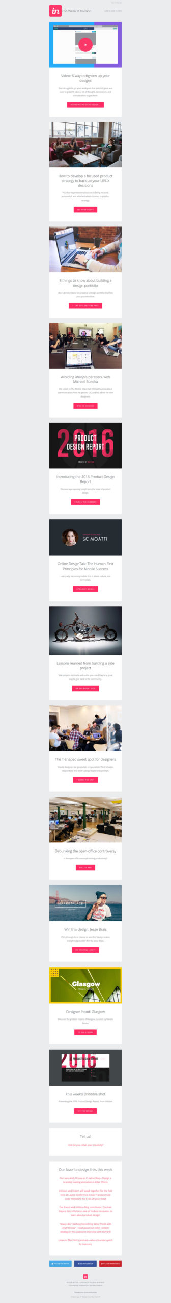 newsletter Invision