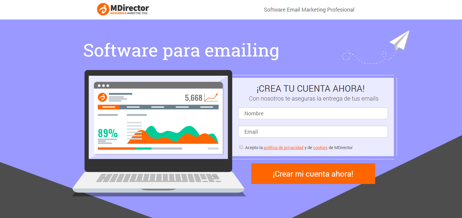 crear landing pages efectivas: aspecto visual