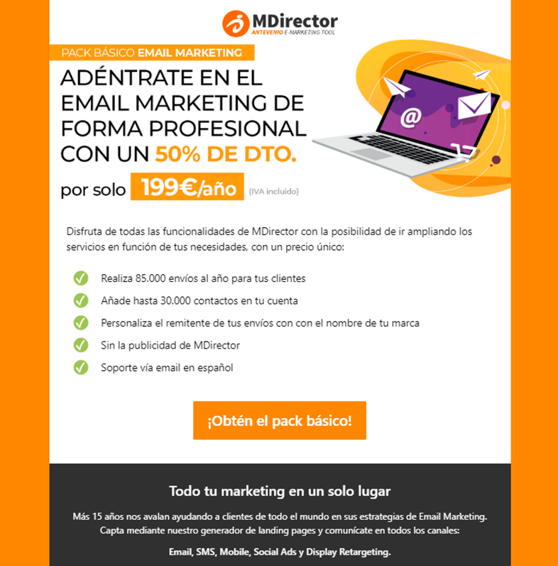 Email Marketing profesional con MDirector