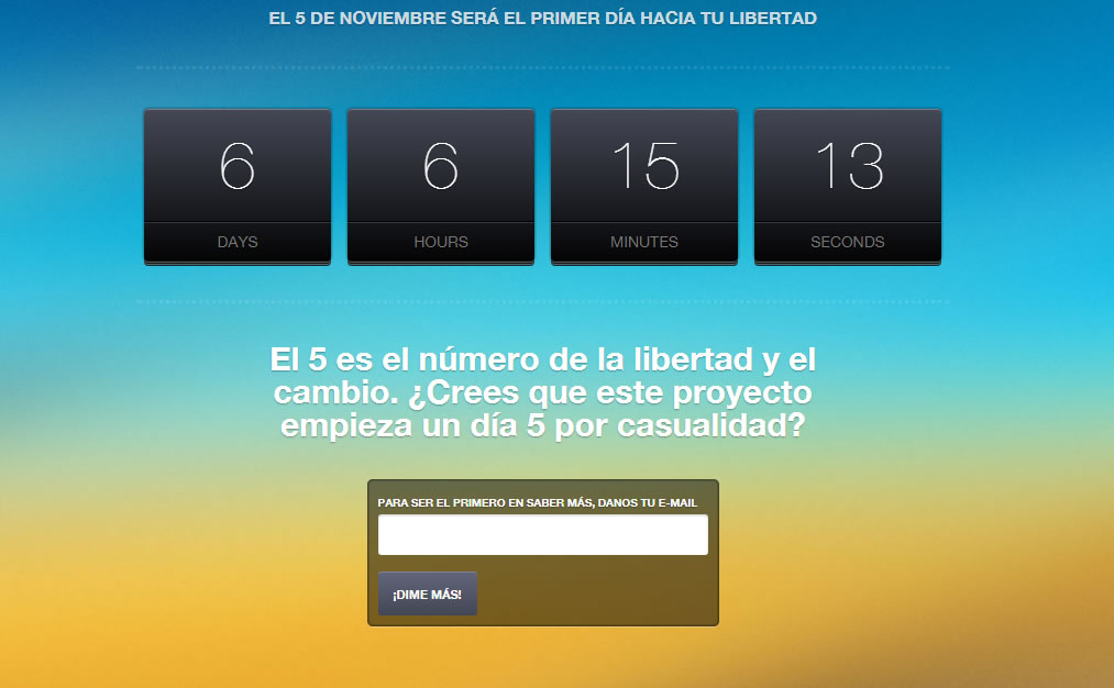 landing page para captar usuarios para una startup: Libervip