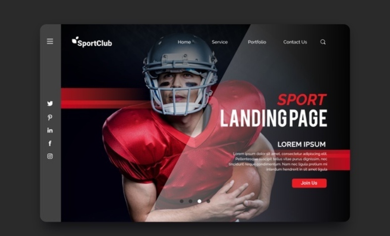 Tipos de landing page para el sector deportivo