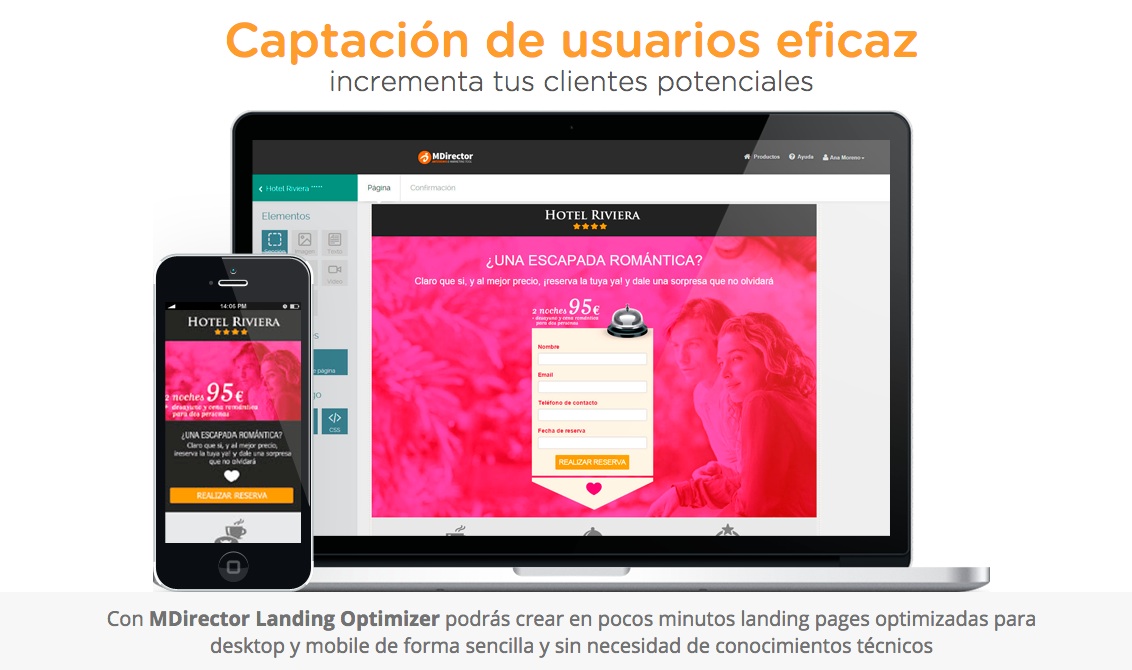 Landing Optimizer, herramienta para generar landing pages