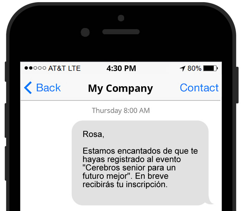 sms para eventos