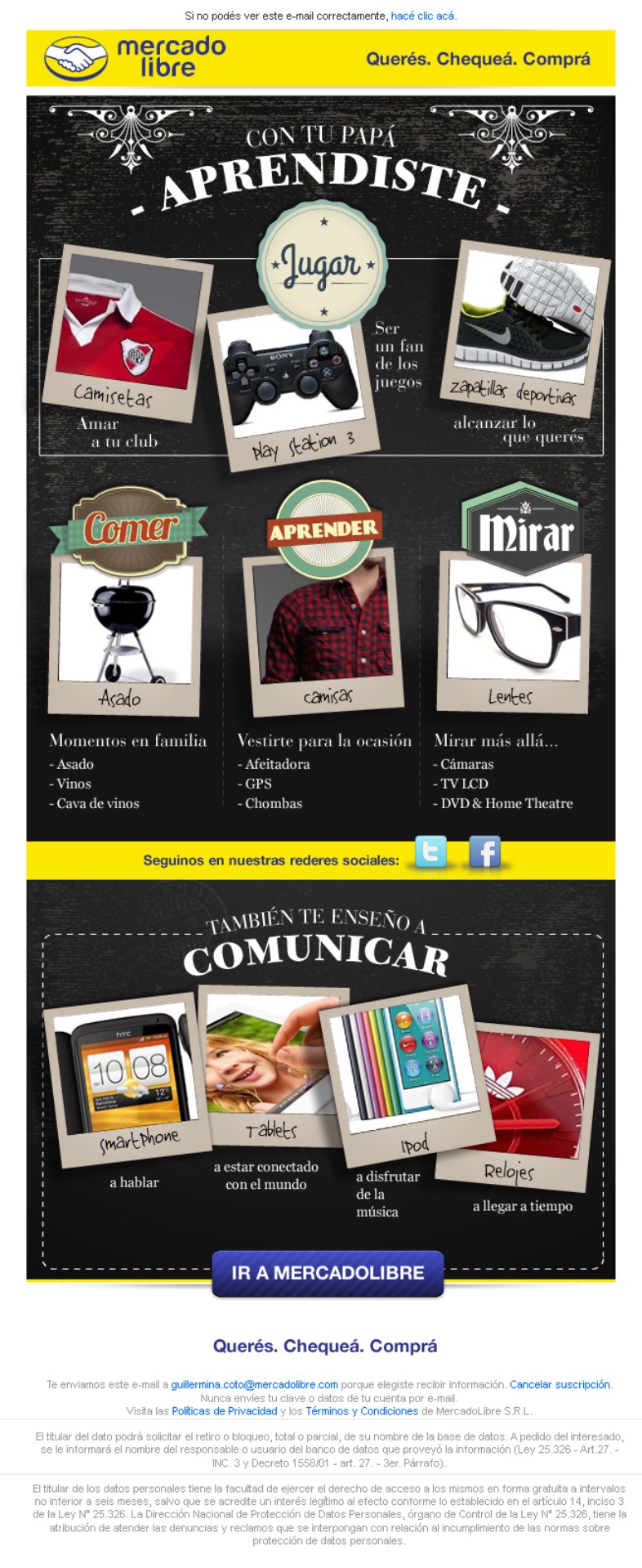 mercado libre newsletter ecommerce