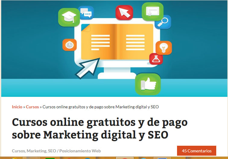 cursos gratuitos de marketing digital: Mi posicionamiento web