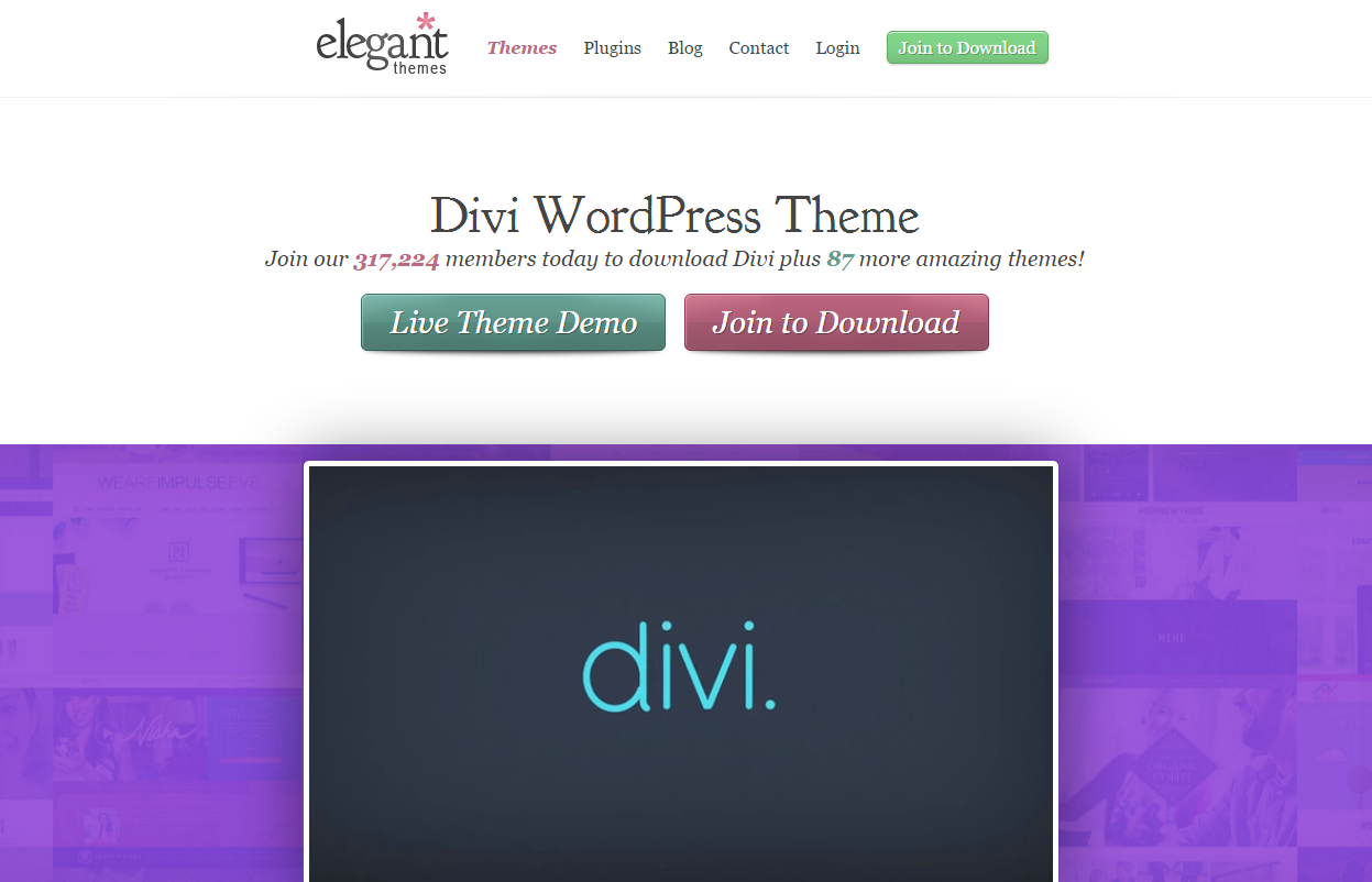 migliori modelli wordpress: Divi