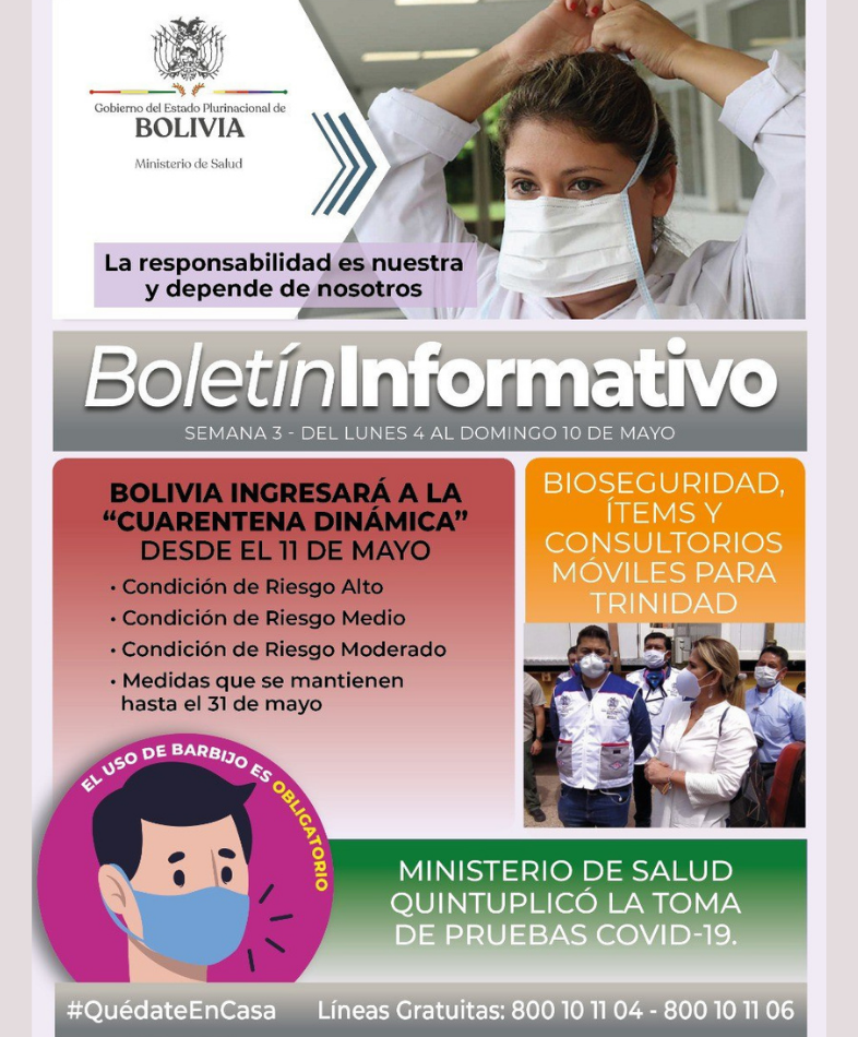 Newsletter para la comunicación interna con información de la semana