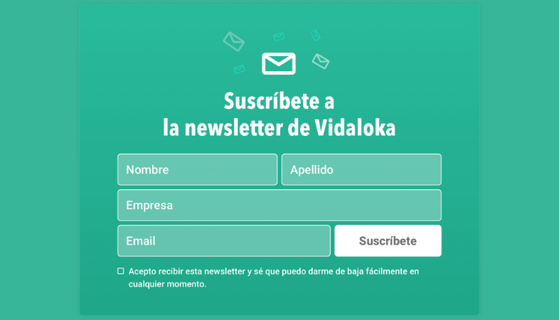 Aprende a construir una lista de suscriptores de email: añade política de privacidad