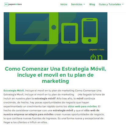 post sobre optimizar tu estrategia mobile