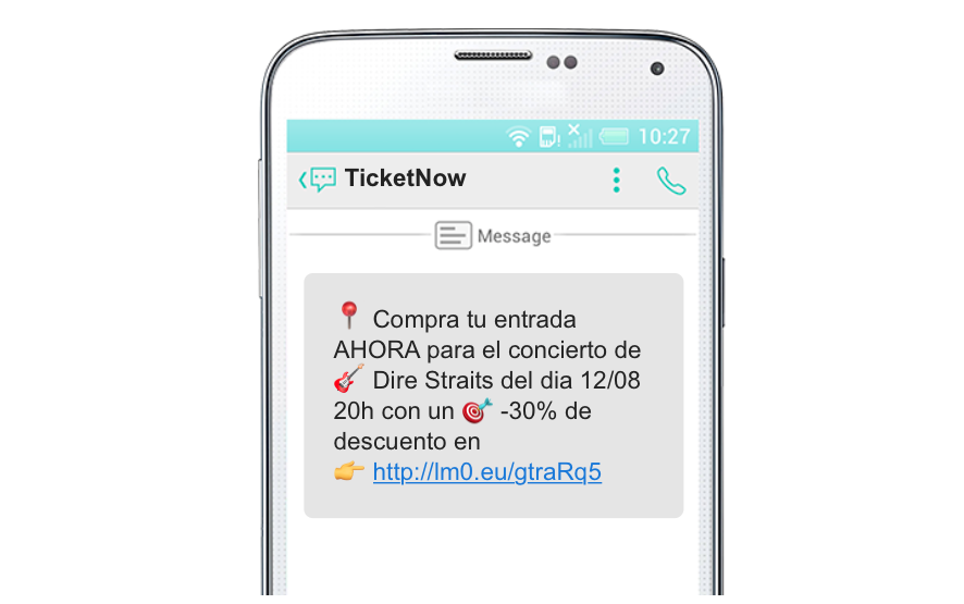 promociones SMS marketing en el sector del ocio