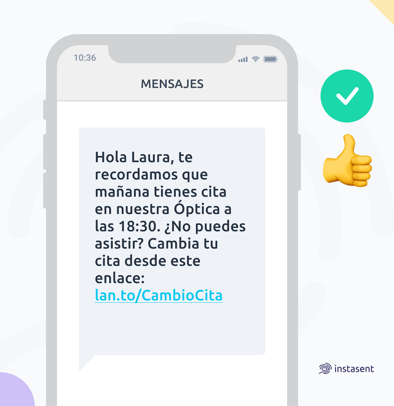 Recordar citas por SMS marketing